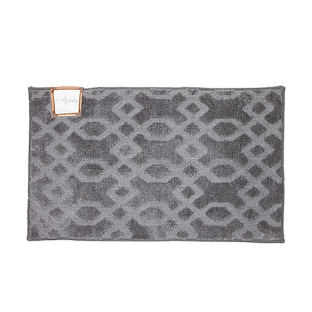 Monarch Brands Artistry Accent Rug - Geo Pattern - 20in x 34in, Dark Grey PNP-RA-2034GEO-DG
